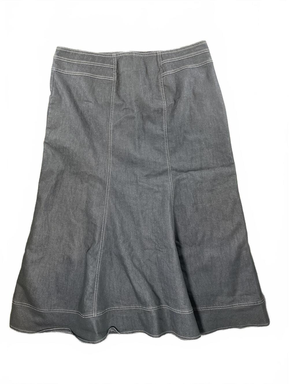 NYC Clothing Co. Flare Women's Denim Midi-Maxi Skirt Boho Cottage - Size 16
